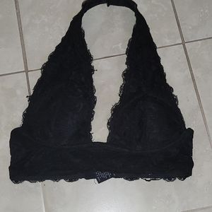 black bralette